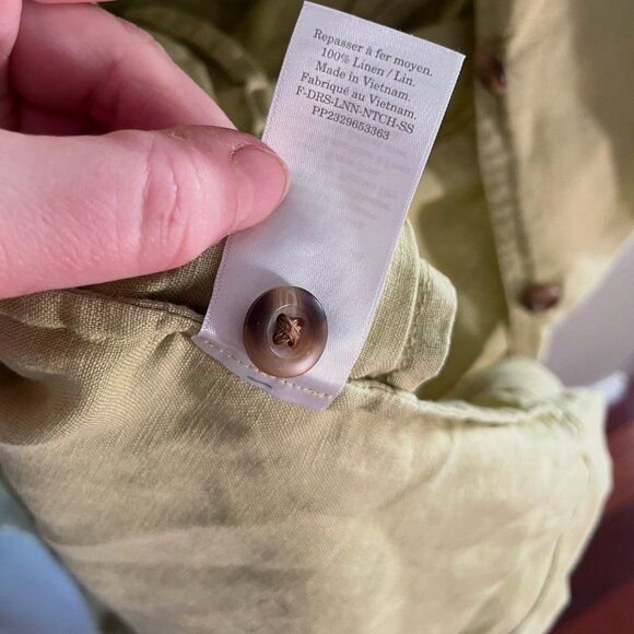 EUC Everlane Linen Workwear Dress - Leek - Size XL - Picture 10 of 13